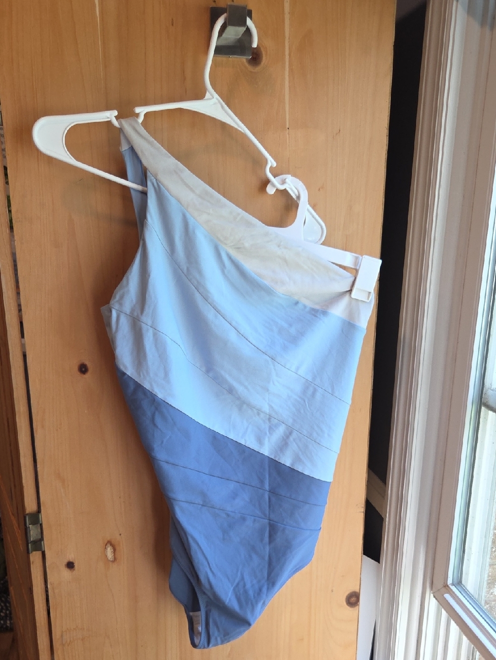 summersalt One-Shoulder Ombre Blue Swimsuit